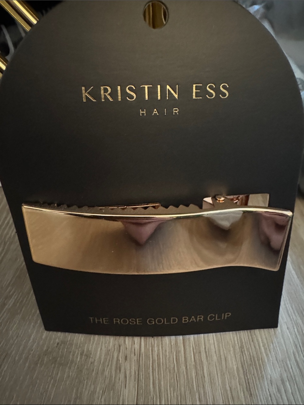 Kristin Ess Rose Gold Bar Hair Clip NEW 🏷️